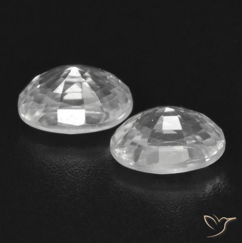 Shop natural 1.83ct Blanc Zircon gems, ovale, from Cambodge at GemSelect. In stock, global shipping!