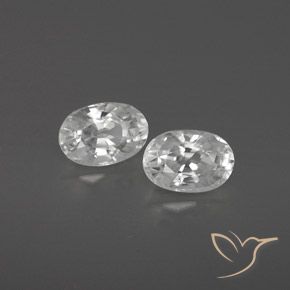 Shop natural 1.71ct Blanc Zircon gems, ovale, from Cambodge at GemSelect. In stock, global shipping!