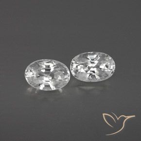 Shop natural 1.64ct Blanc Zircon gems, ovale, from Cambodge at GemSelect. In stock, global shipping!
