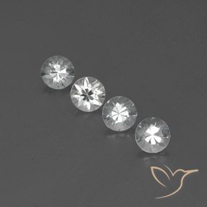 3.81ctw Naturel Blanc Zircon, Tour, VVS-VS