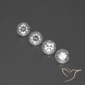 3.53ctw Naturel Blanc Zircon, Tour, VVS-VS