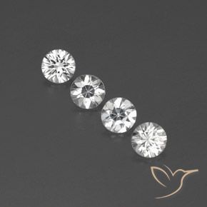 3.56ctw Naturel Blanc Zircon, Tour, VVS-VS, Photo A
