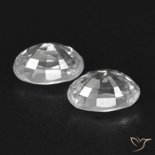 Shop natural 1.74ct Blanc Zircon gems, ovale, from Cambodge at GemSelect. In stock, global shipping!