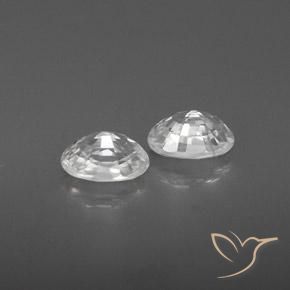 Shop natural 1.75ct Blanc Zircon gems, ovale, from Cambodge at GemSelect. In stock, global shipping!