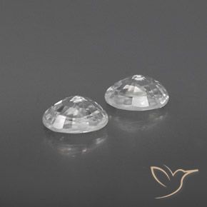 Shop natural 1.75ct Blanc Zircon gems, ovale, from Cambodge at GemSelect. In stock, global shipping!