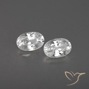 Shop natural 1.63ct Blanc Zircon gems, ovale, from Cambodge at GemSelect. In stock, global shipping!