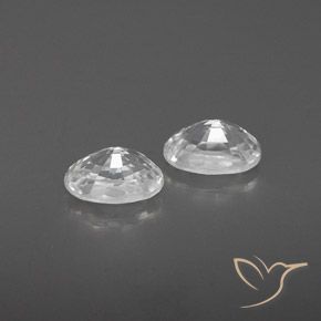 Shop natural 1.63ct Blanc Zircon gems, ovale, from Cambodge at GemSelect. In stock, global shipping!