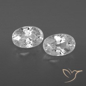 Shop natural 1.76ct Blanc Zircon gems, ovale, from Cambodge at GemSelect. In stock, global shipping!