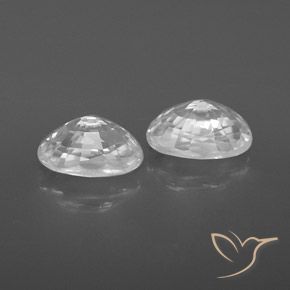 Shop natural 1.76ct Blanc Zircon gems, ovale, from Cambodge at GemSelect. In stock, global shipping!