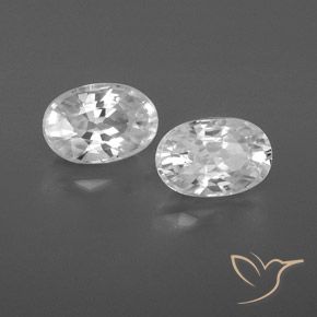 Shop natural 1.75ct Blanc Zircon gems, ovale, from Cambodge at GemSelect. In stock, global shipping!