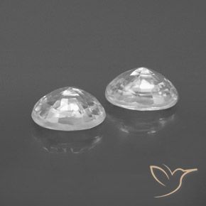 Shop natural 1.75ct Blanc Zircon gems, ovale, from Cambodge at GemSelect. In stock, global shipping!