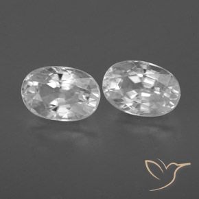 Shop natural 1.78ct Blanc Zircon gems, ovale, from Cambodge at GemSelect. In stock, global shipping!