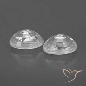 Shop natural 1.82ct Blanc Zircon gems, ovale, from Cambodge at GemSelect. In stock, global shipping!