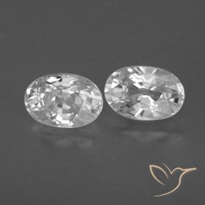 Shop natural 1.76ct Blanc Zircon gems, ovale, from Cambodge at GemSelect. In stock, global shipping!