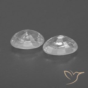 Shop natural 1.76ct Blanc Zircon gems, ovale, from Cambodge at GemSelect. In stock, global shipping!