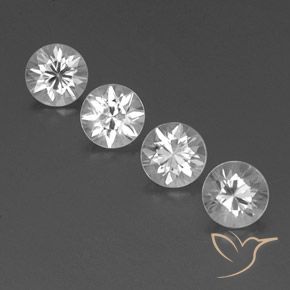 3.63ctw Naturel Blanc Zircon, Tour, VVS-VS, Photo A