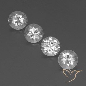 3.76ctw Naturel Blanc Zircon, Tour, VVS-VS