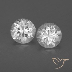 1.85ctw Naturel Blanc Zircon, Tour, VVS-VS
