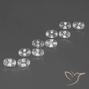 Shop natural 8.29ct Blanc Zircon gems, ovale, from Cambodge at GemSelect. In stock, global shipping!