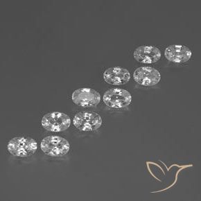 Shop natural 7.61ct Blanc Zircon gems, ovale, from Cambodge at GemSelect. In stock, global shipping!