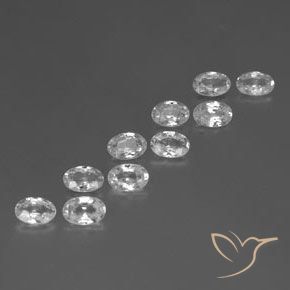 Shop natural 6.39ct Blanc Zircon gems, ovale, from Cambodge at GemSelect. In stock, global shipping!
