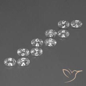 Shop natural 7.53ct Blanc Zircon gems, ovale, from Cambodge at GemSelect. In stock, global shipping!