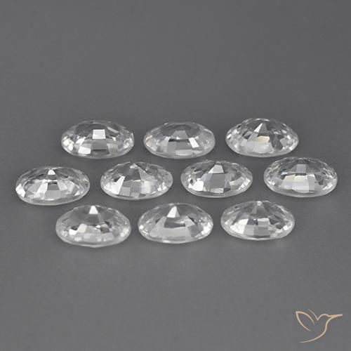 Shop natural 7.20ct Blanc Zircon gems, ovale, from Cambodge at GemSelect. In stock, global shipping!