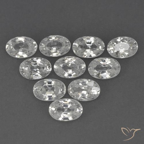 Shop natural 7.21ct Blanc clair Zircon gems, ovale, from Cambodge at GemSelect. In stock, global shipping!