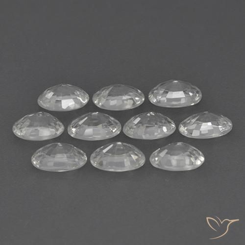 Shop natural 7.21ct Blanc clair Zircon gems, ovale, from Cambodge at GemSelect. In stock, global shipping!