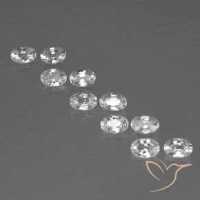 Shop natural 7.34ct Blanc Zircon gems, ovale, from Cambodge at GemSelect. In stock, global shipping!