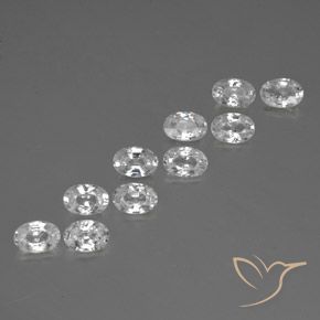 Shop natural 7.01ct Blanc Zircon gems, ovale, from Cambodge at GemSelect. In stock, global shipping!