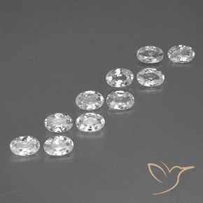 Shop natural 6.61ct Blanc Zircon gems, ovale, from Cambodge at GemSelect. In stock, global shipping!