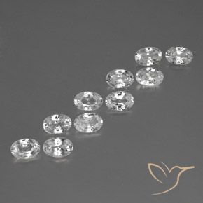 Shop natural 7.21ct Blanc Zircon gems, ovale, from Cambodge at GemSelect. In stock, global shipping!