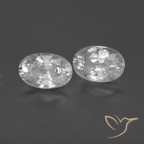Shop natural 1.76ct Blanc Zircon gems, ovale, from Cambodge at GemSelect. In stock, global shipping!