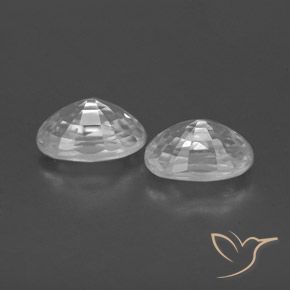 Shop natural 1.76ct Blanc Zircon gems, ovale, from Cambodge at GemSelect. In stock, global shipping!