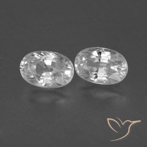 Shop natural 1.73ct Blanc Zircon gems, ovale, from Cambodge at GemSelect. In stock, global shipping!