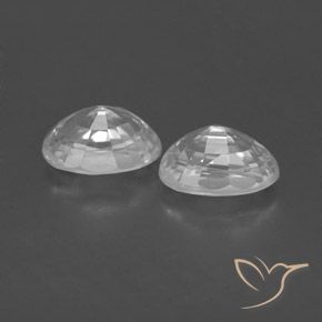 Shop natural 1.73ct Blanc Zircon gems, ovale, from Cambodge at GemSelect. In stock, global shipping!