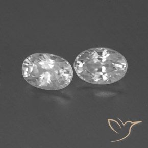 Shop natural 1.64ct Blanc Zircon gems, ovale, from Cambodge at GemSelect. In stock, global shipping!