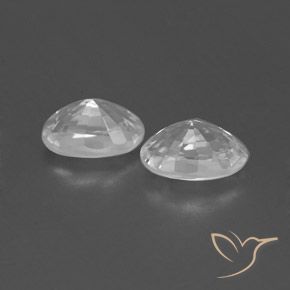 Shop natural 1.64ct Blanc Zircon gems, ovale, from Cambodge at GemSelect. In stock, global shipping!