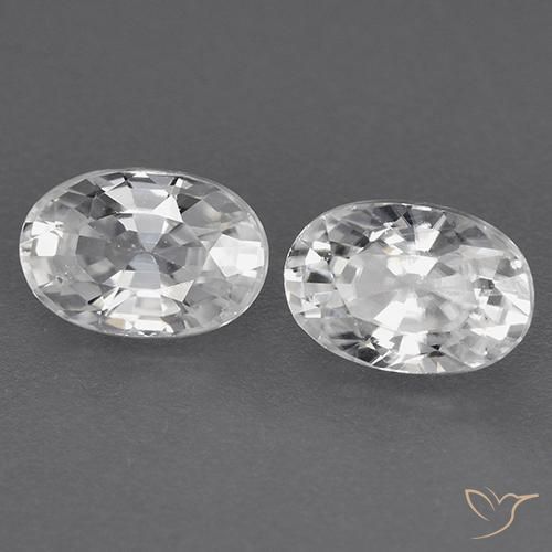 Shop natural 1.72ct Blanc Zircon gems, ovale, from Cambodge at GemSelect. In stock, global shipping!