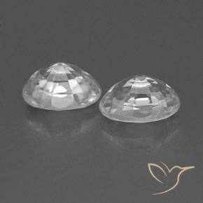 Shop natural 1.76ct Blanc Zircon gems, ovale, from Cambodge at GemSelect. In stock, global shipping!