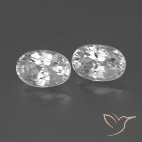 Shop natural 1.77ct Blanc Zircon gems, ovale, from Cambodge at GemSelect. In stock, global shipping!