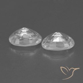 Shop natural 1.68ct Blanc Zircon gems, ovale, from Cambodge at GemSelect. In stock, global shipping!