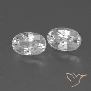 Shop natural 1.66ct Blanc Zircon gems, ovale, from Cambodge at GemSelect. In stock, global shipping!