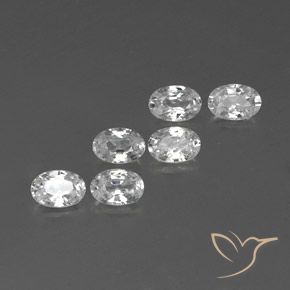 Shop natural 4.23ct Blanc Zircon gems, ovale, from Cambodge at GemSelect. In stock, global shipping!