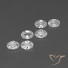 Shop natural 4.13ct Blanc Zircon gems, ovale, from Cambodge at GemSelect. In stock, global shipping!