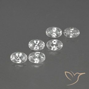 Shop natural 4.82ct Blanc Zircon gems, ovale, from Cambodge at GemSelect. In stock, global shipping!
