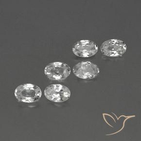 Shop natural 4.26ct Blanc Zircon gems, ovale, from Cambodge at GemSelect. In stock, global shipping!