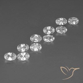 Shop natural 7.59ct Blanc Zircon gems, ovale, from Cambodge at GemSelect. In stock, global shipping!