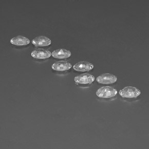 Achetez naturel 6,89ct blanc zircon gems, coupe ovale, en provenance cambodge chez gemselect. en stock, livraison internationale!